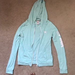 Hooded light cotton blazer